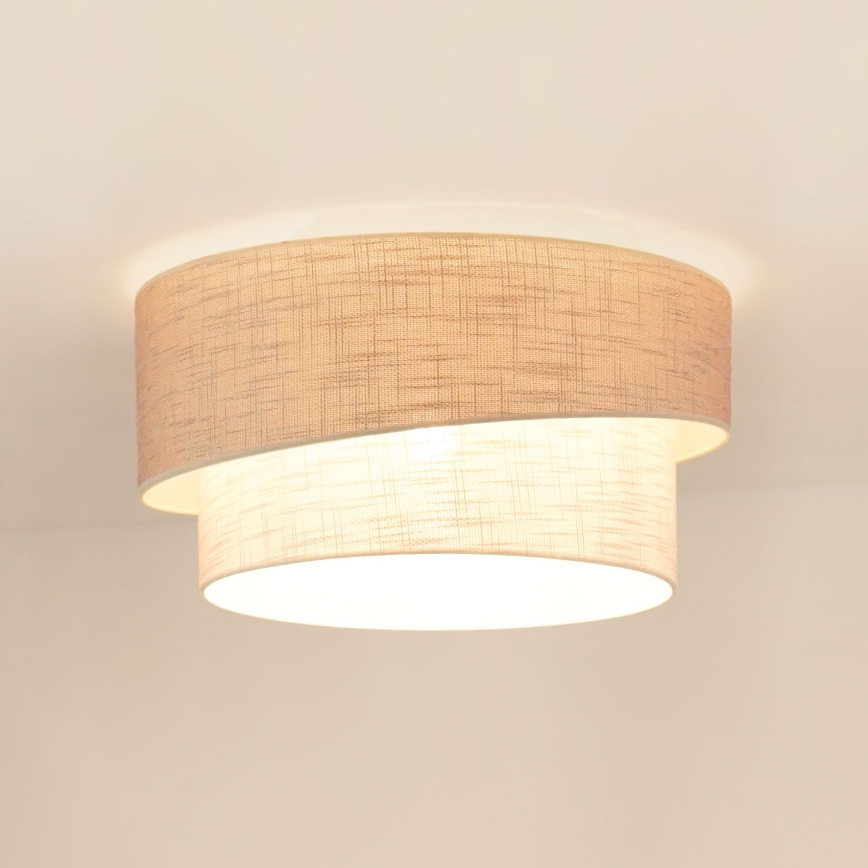 Brilagi - Plafonjera DOVER SHINE 1xE27/15W/230V pr. 50 cm sivo/kremasta