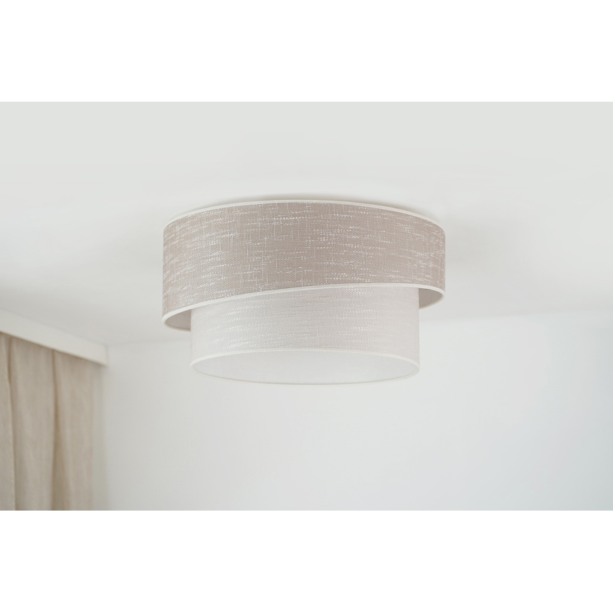 Brilagi - Plafonjera DOVER SHINE 1xE27/15W/230V pr. 50 cm sivo/kremasta