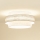 Brilagi - Plafonjera DOVER SPACE LED/12W/230V pr. 50 cm 3000K/4000K/6400K sivo/kremasta
