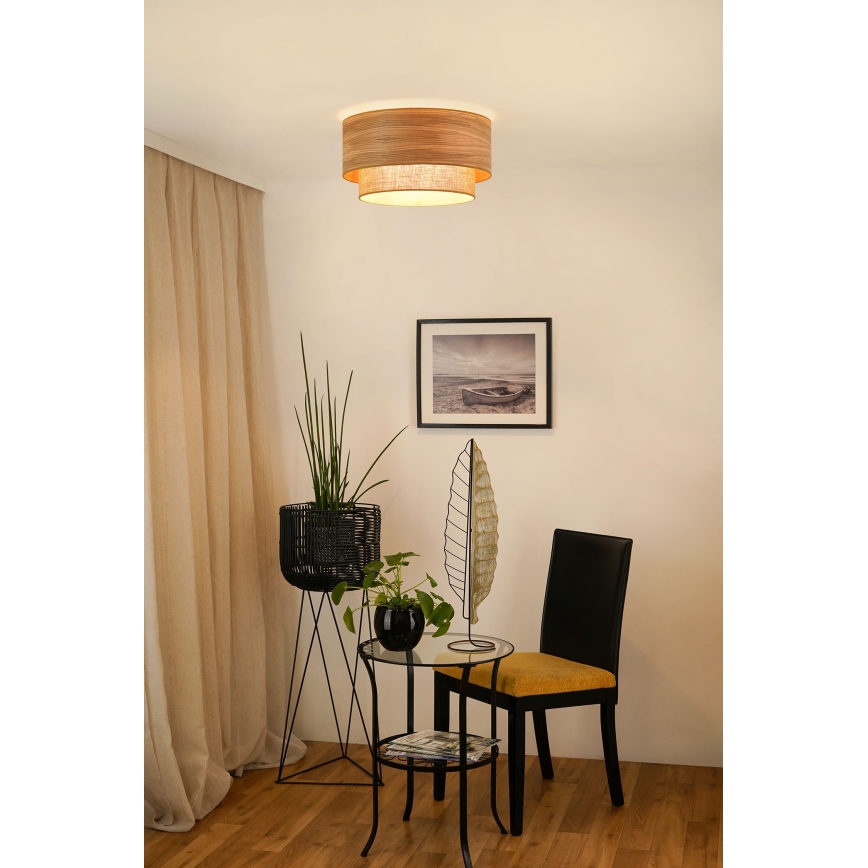 Brilagi - Plafonjera MONTANA BOHO 1xE27/15W/230V pr. 45 cm braon