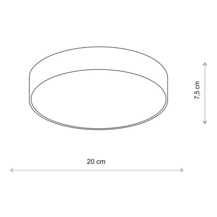 Brilagi - Plafonjera sa senzorom CLARE 1xE27/40W/230V pr. 20 cm bež
