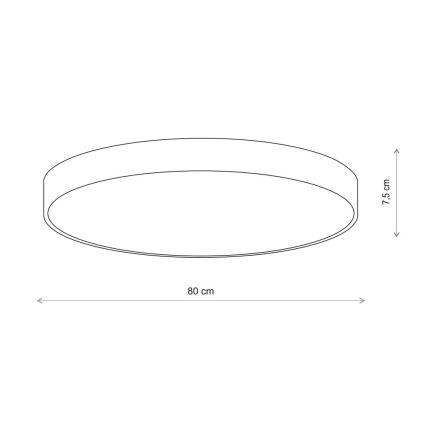 Brilagi - Plafonjera sa senzorom CLARE 6xE27/24W/230V pr. 80 cm bež