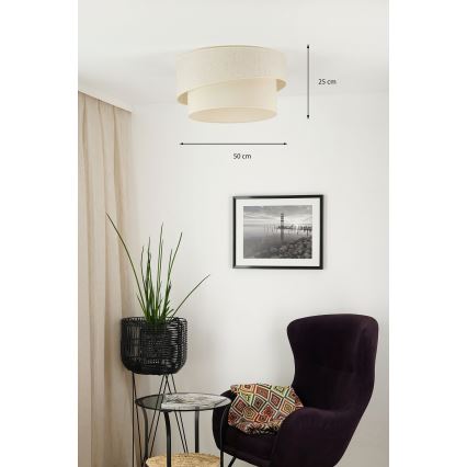 Brilagi - Plafonjera SHINE 1xE27/15W/230V pr. 50 cm kremasta