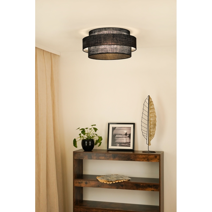 Brilagi - Plafonjera SPACE YUTE LED/12W/230V pr. 50 cm crno