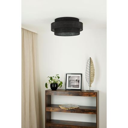 Brilagi - Plafonjera SPACE YUTE LED/12W/230V pr. 50 cm crno
