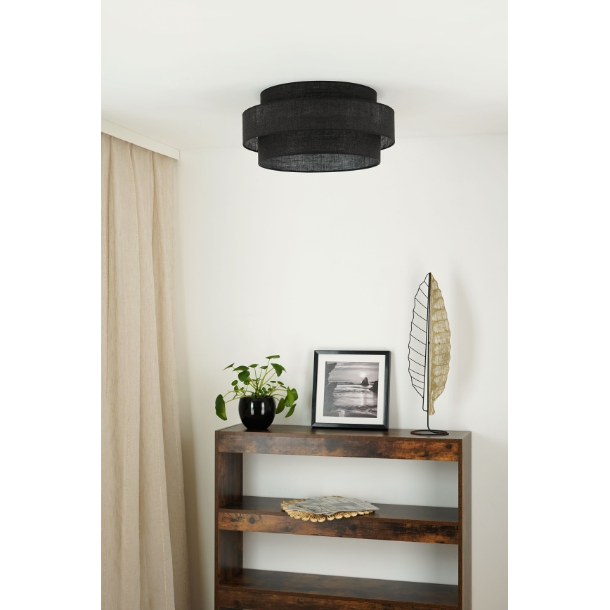 Brilagi - Plafonjera SPACE YUTE LED/12W/230V pr. 50 cm crno