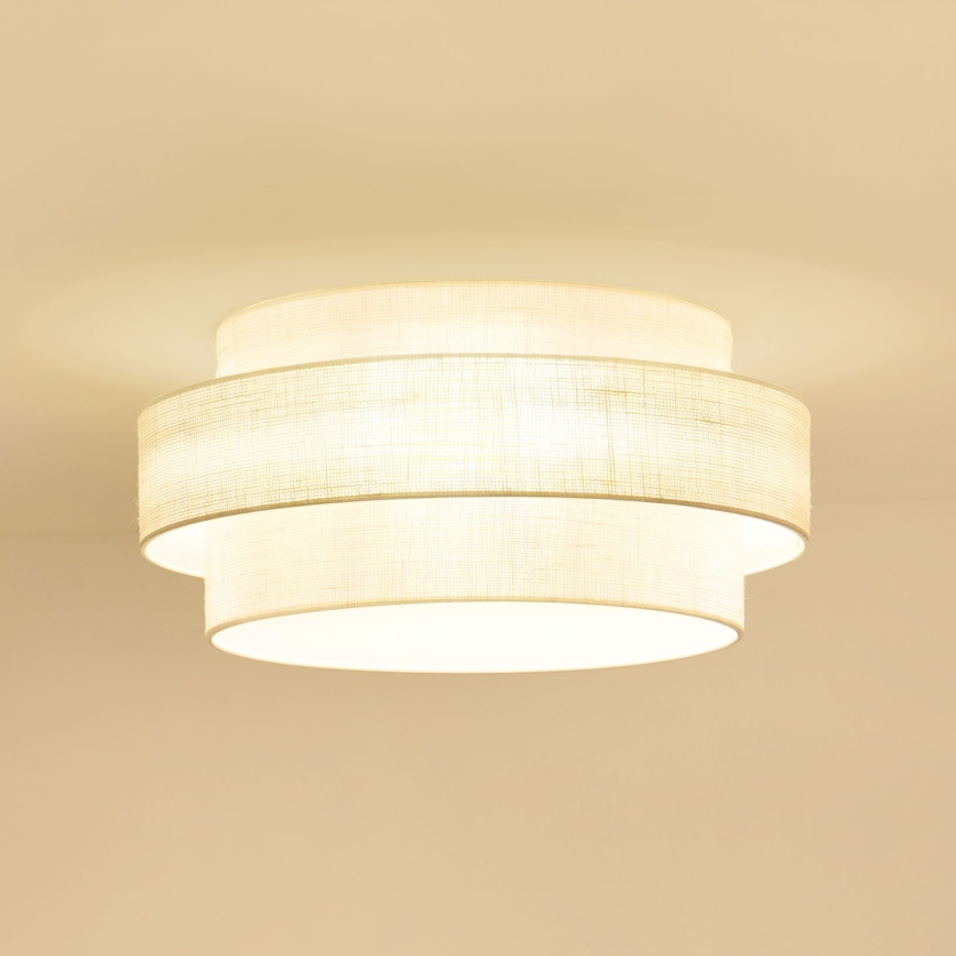 Brilagi - Plafonjera SPACE YUTE LED/12W/230V pr. 50 cm kremasta