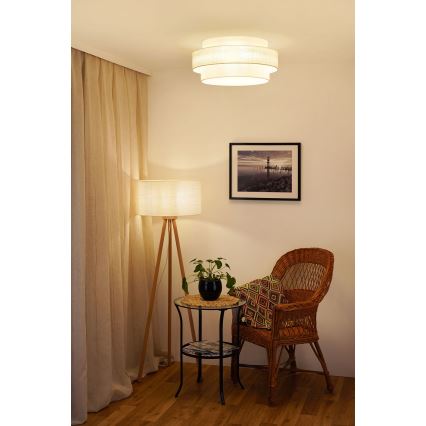 Brilagi - Plafonjera SPACE YUTE LED/12W/230V pr. 50 cm kremasta