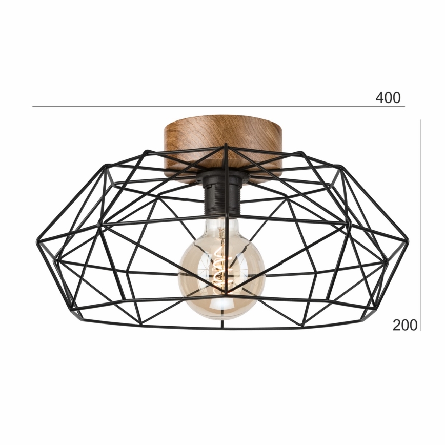 Brilagi - Plafonjera WOODY BASKET 1xE27/60W/230V hrast