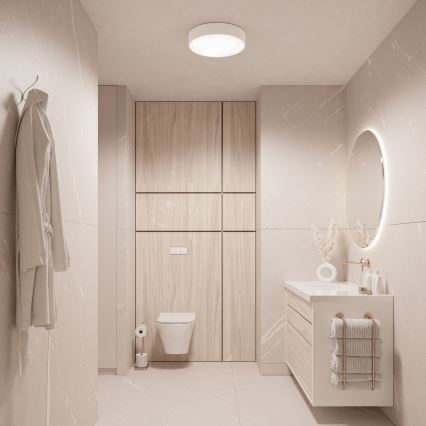 Brilagi - Plafonjera za kupatilo CLARE 2xE27/24W/230V pr. 30 cm bela IP54