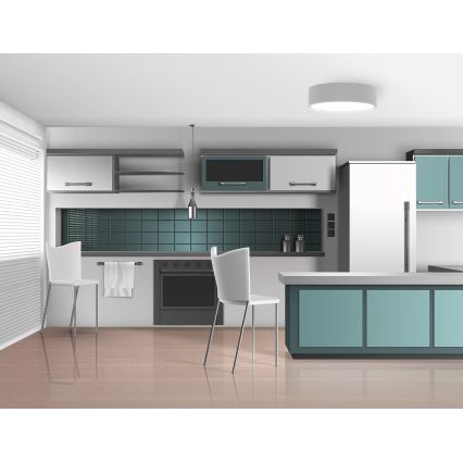 Brilagi - Plafonjera za kupatilo CLARE 2xE27/24W/230V pr. 30 cm IP54 sivo