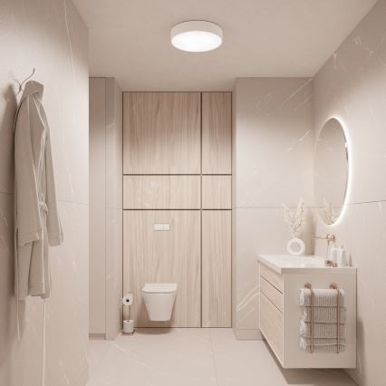 Brilagi - Plafonjera za kupatilo CLARE 3xE27/24W/230V pr. 40 cm bela IP54