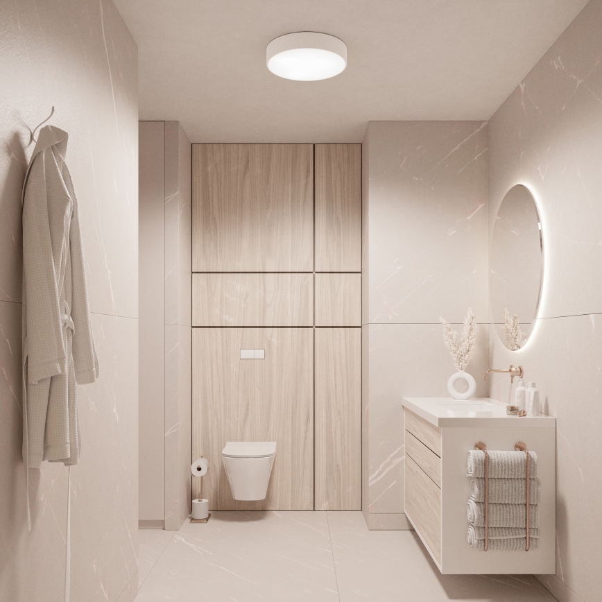 Brilagi - Plafonjera za kupatilo CLARE 3xE27/24W/230V pr. 40 cm bela IP54