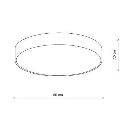 Brilagi - Plafonjera za kupatilo CLARE 4xE27/24W/230V pr. 50 cm IP54 bež