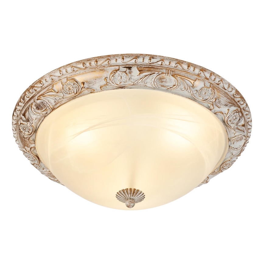 Brilagi - Plafonska svetiljka ARIADNA 3xE27/60W/230V zlatna/krem/patina