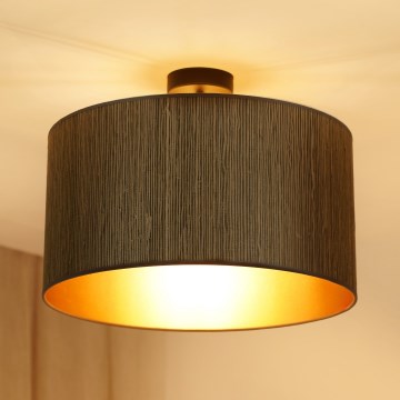 Brilagi - Plafonski luster BOSTON ROLLER 1xE27/15W/230V, prečnika 45 cm, slama braon/zlatna