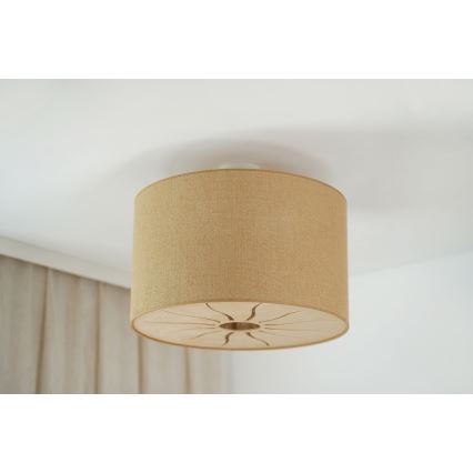 Brilagi - Plafonski luster COUNTRY ROLLER 1xE27/15W/230V prečnik 45 cm bež