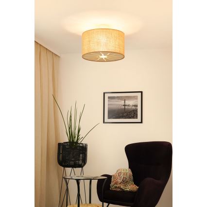 Brilagi - Plafonski luster COUNTRY ROLLER 1xE27/15W/230V prečnik 45 cm bež