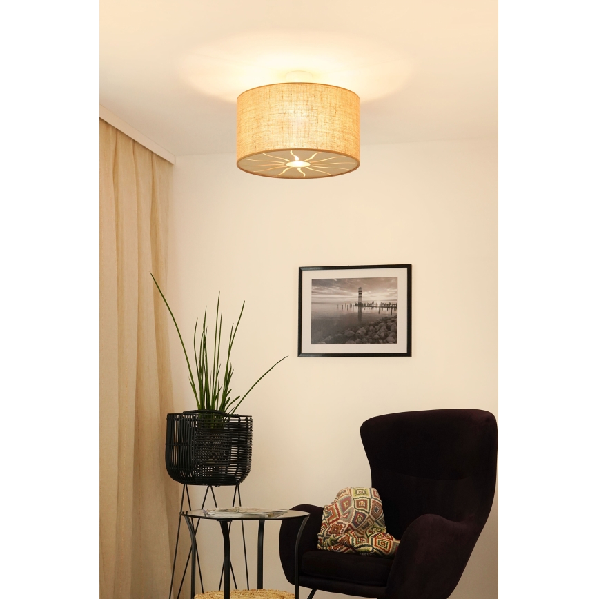 Brilagi - Plafonski luster COUNTRY ROLLER 1xE27/15W/230V prečnik 45 cm bež