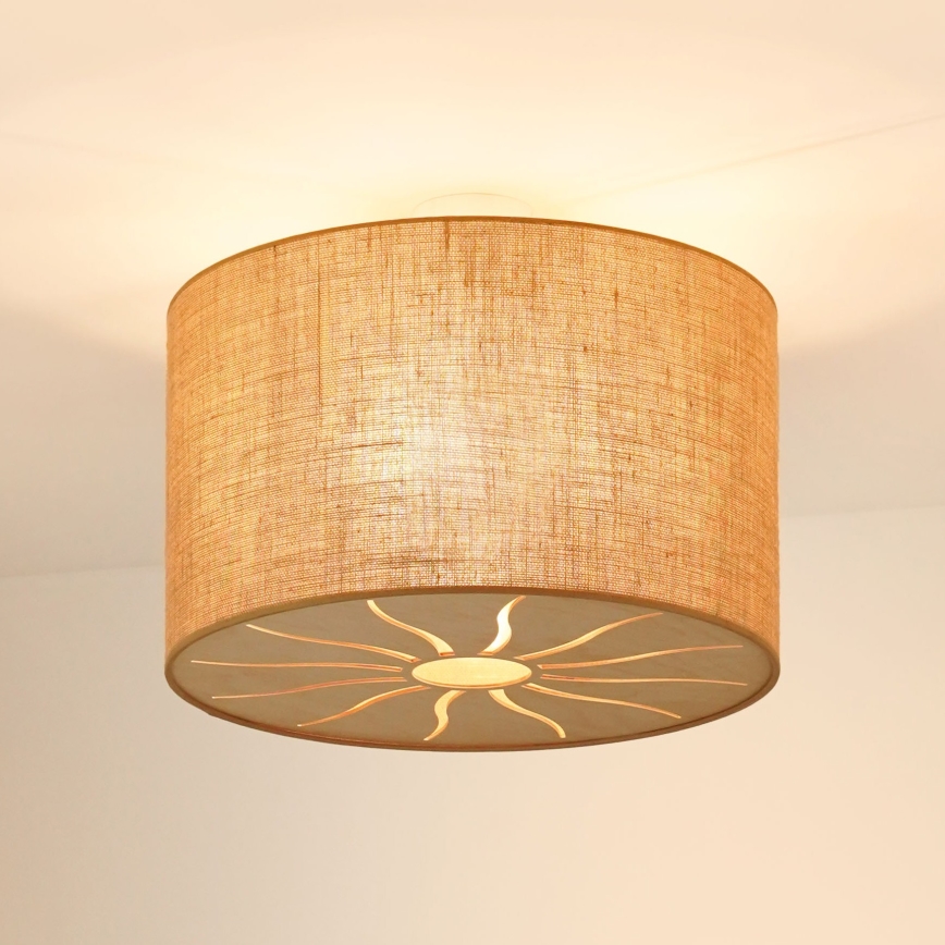 Brilagi - Plafonski luster COUNTRY ROLLER 1xE27/15W/230V prečnik 50 cm bež