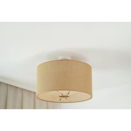 Brilagi - Plafonski luster COUNTRY ROLLER 1xE27/15W/230V prečnik 50 cm bež