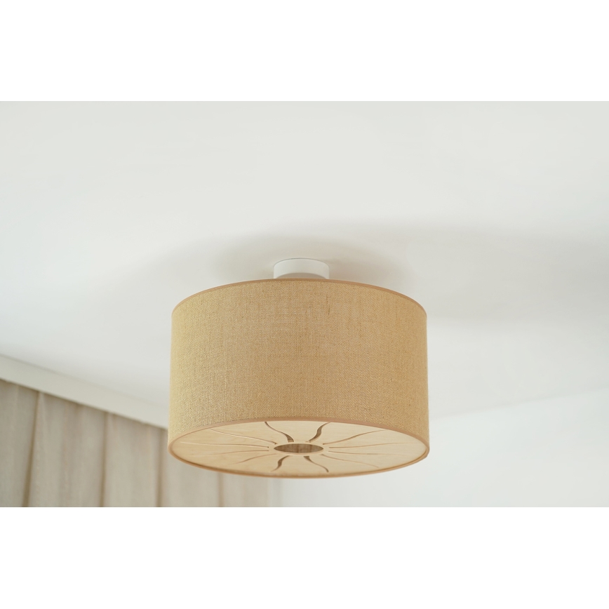 Brilagi - Plafonski luster COUNTRY ROLLER 1xE27/15W/230V prečnik 50 cm bež