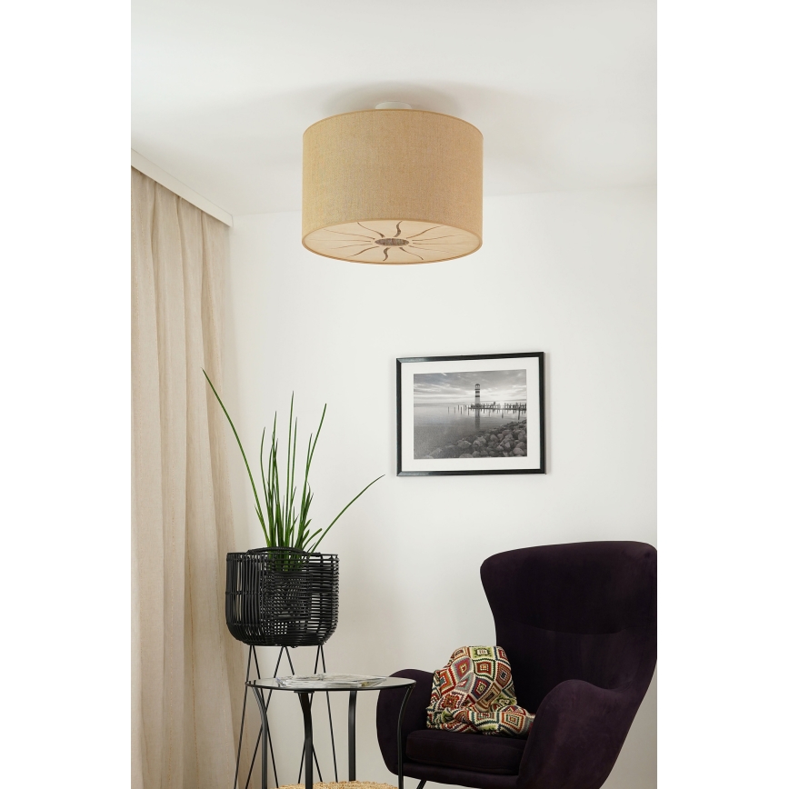 Brilagi - Plafonski luster COUNTRY ROLLER 1xE27/15W/230V prečnik 50 cm bež