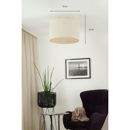 Brilagi - Plafonski luster COUNTRY ROLLER 1xE27/15W/230V, prečnik 50 cm, krem