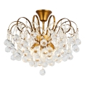 Brilagi - Plafonski luster CRYSTAL 6xE14/60W/230V bronzan