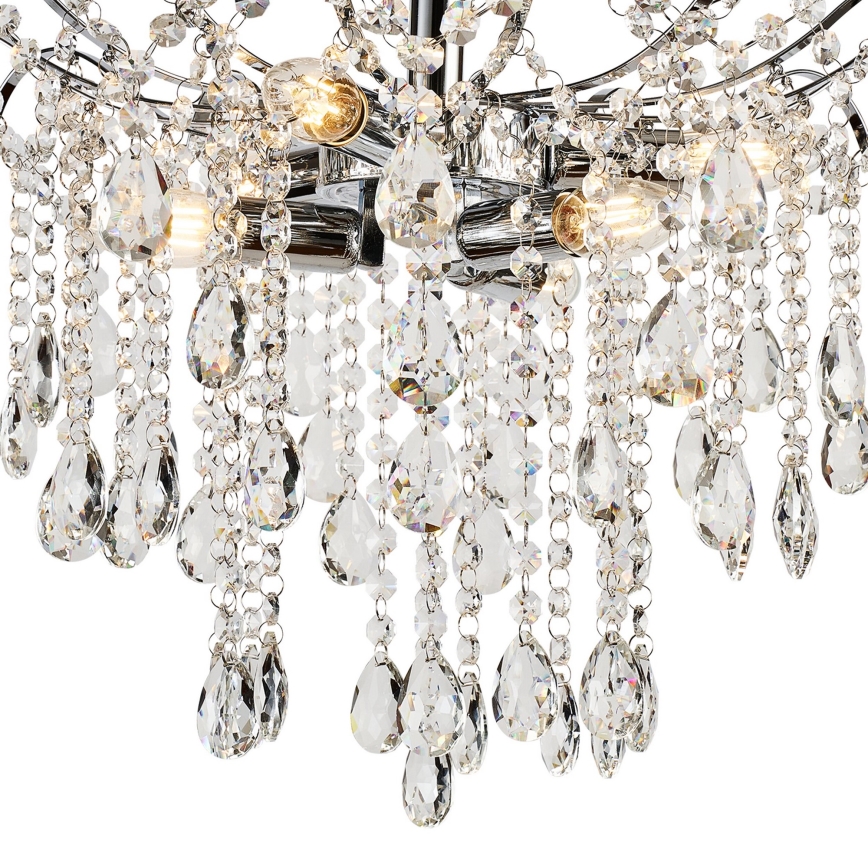 Brilagi - Plafonski luster CRYSTAL 6xE14/60W/230V, sjajni hrom
