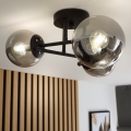 Brilagi - Plafonski luster MALIVA 3xE14/15W/230V crna/zadimljena