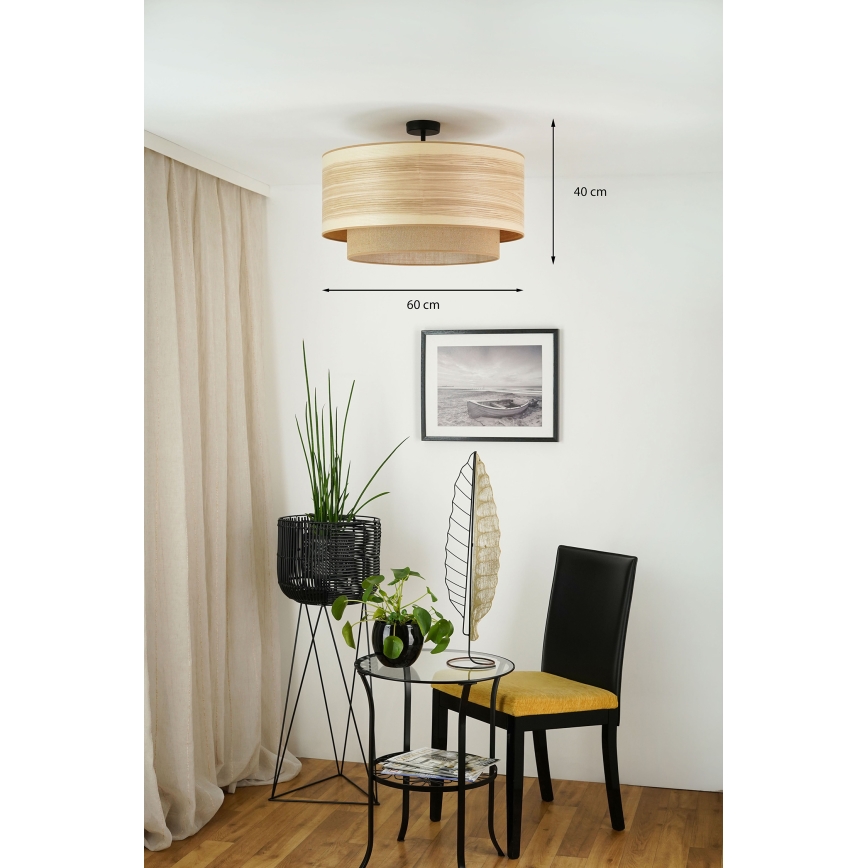 Brilagi - Plafonski luster MONTANA BOHO 1xE27/15W/230V prečnik 60 cm braon