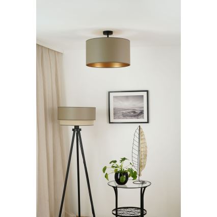 Brilagi - Plafonski luster OREGON ROLLER VEGE 1xE27/15W/230V pr. 45 cm siva