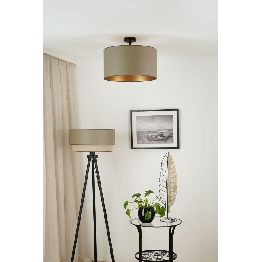 Brilagi - Plafonski luster OREGON ROLLER VEGE 1xE27/15W/230V pr. 45 cm siva