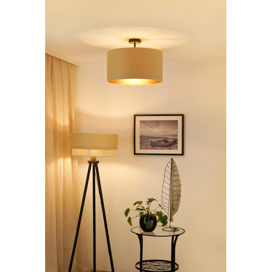 Brilagi - Plafonski luster OREGON ROLLER VEGE 1xE27/15W/230V prečnik 45 cm bež