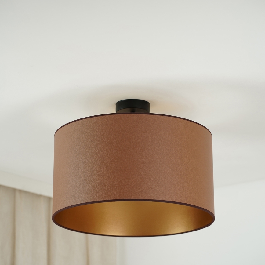 Brilagi - Plafonski luster OREGON ROLLER VEGE 1xE27/15W/230V prečnik 45 cm braon