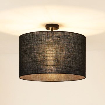 Brilagi - Plafonski luster TUBES ROLLER 1xE27/15W/230V prečnik 50 cm crna