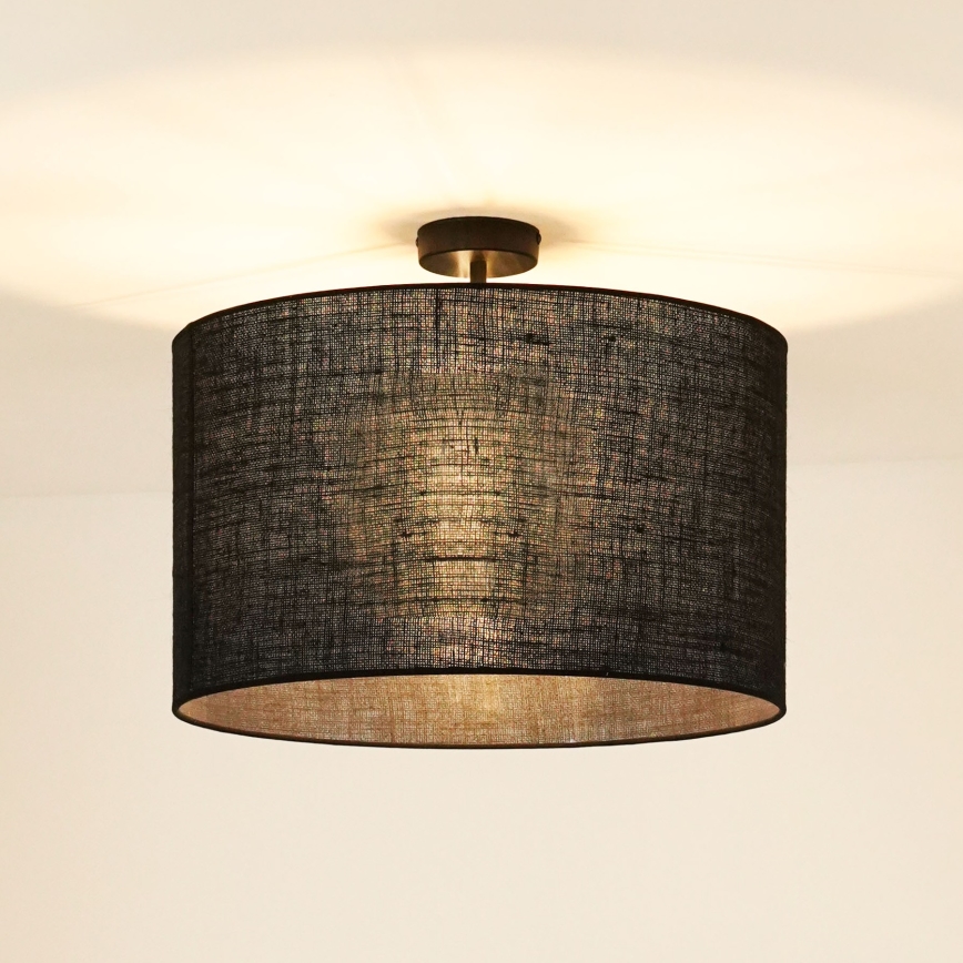 Brilagi - Plafonski luster TUBES ROLLER 1xE27/15W/230V prečnik 50 cm crna