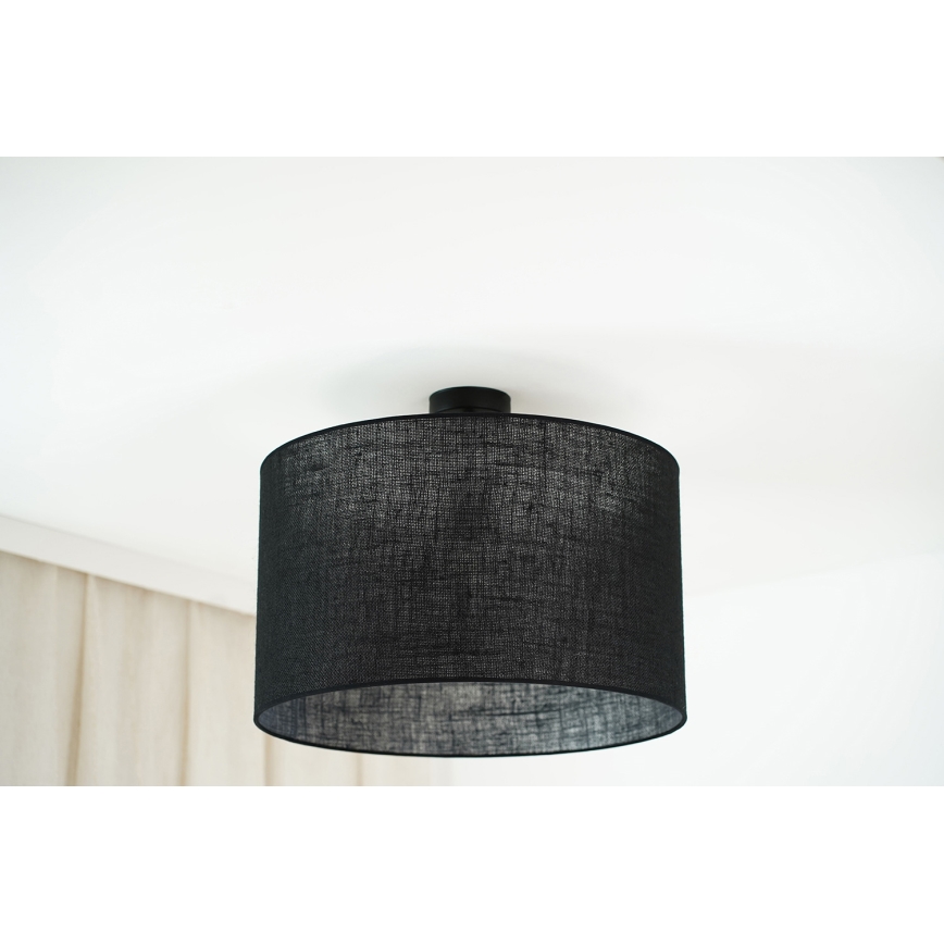 Brilagi - Plafonski luster TUBES ROLLER 1xE27/15W/230V prečnik 50 cm crna