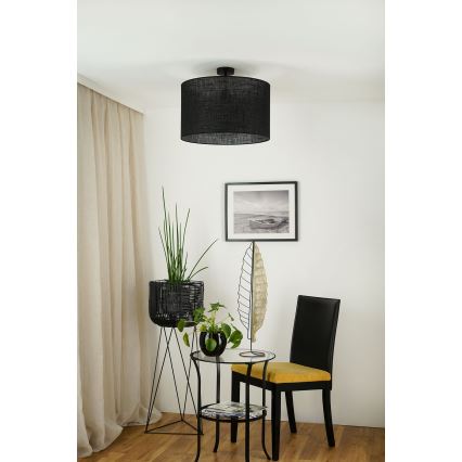 Brilagi - Plafonski luster TUBES ROLLER 1xE27/15W/230V prečnik 50 cm crna