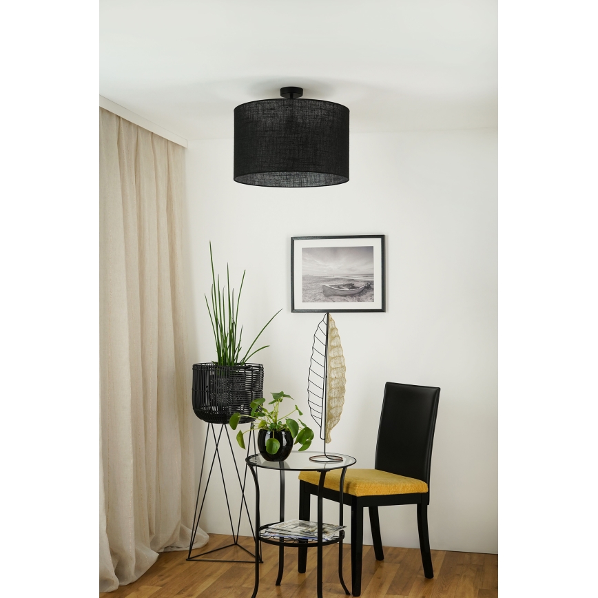 Brilagi - Plafonski luster TUBES ROLLER 1xE27/15W/230V prečnik 50 cm crna