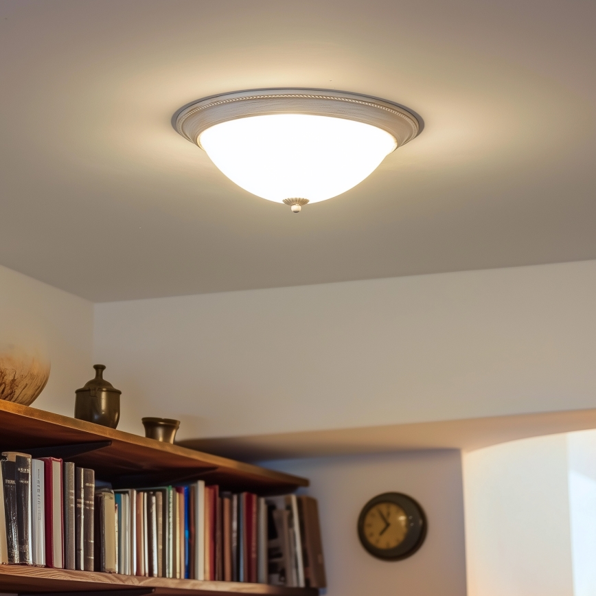 Brilagi - Plafonsko svetlo CLASSIC 3xE27/60W/230V krem/patina