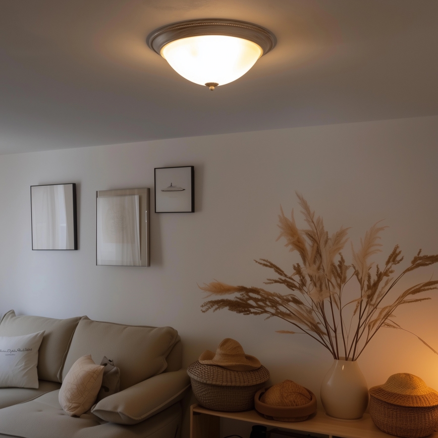 Brilagi - Plafonsko svetlo CLASSIC 3xE27/60W/230V krem/patina