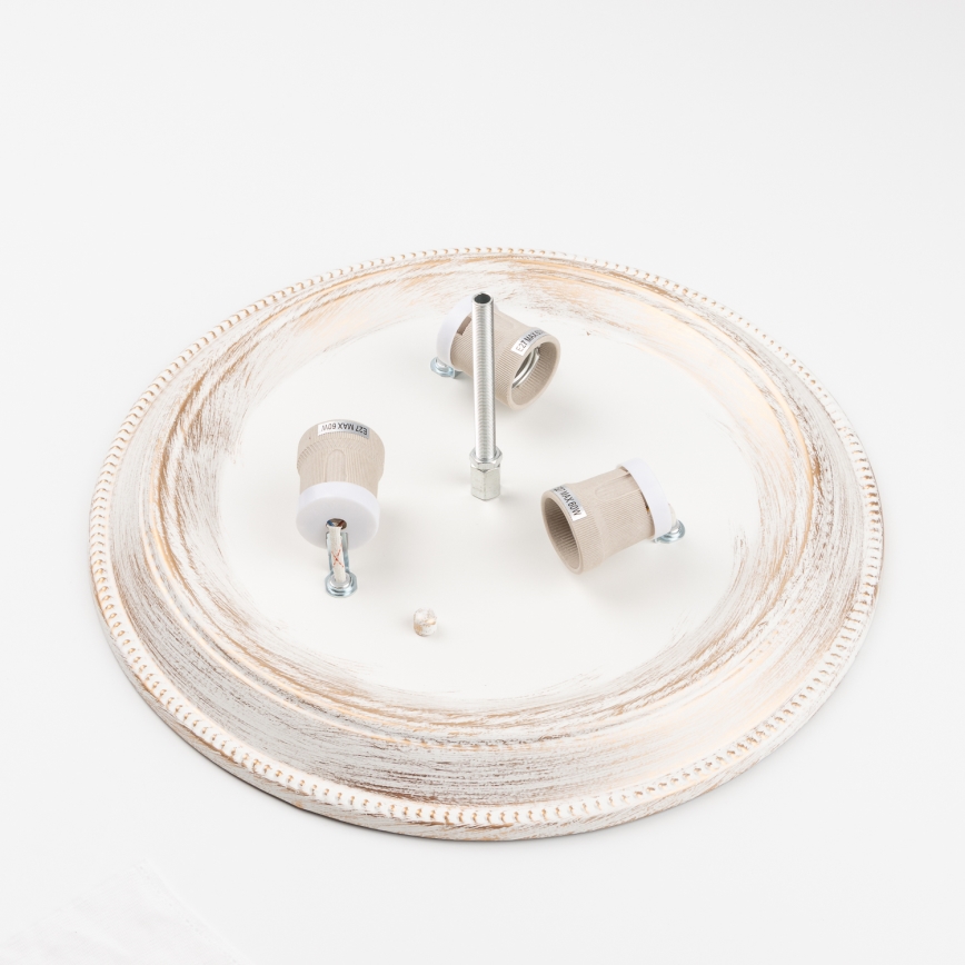 Brilagi - Plafonsko svetlo CLASSIC 3xE27/60W/230V krem/patina