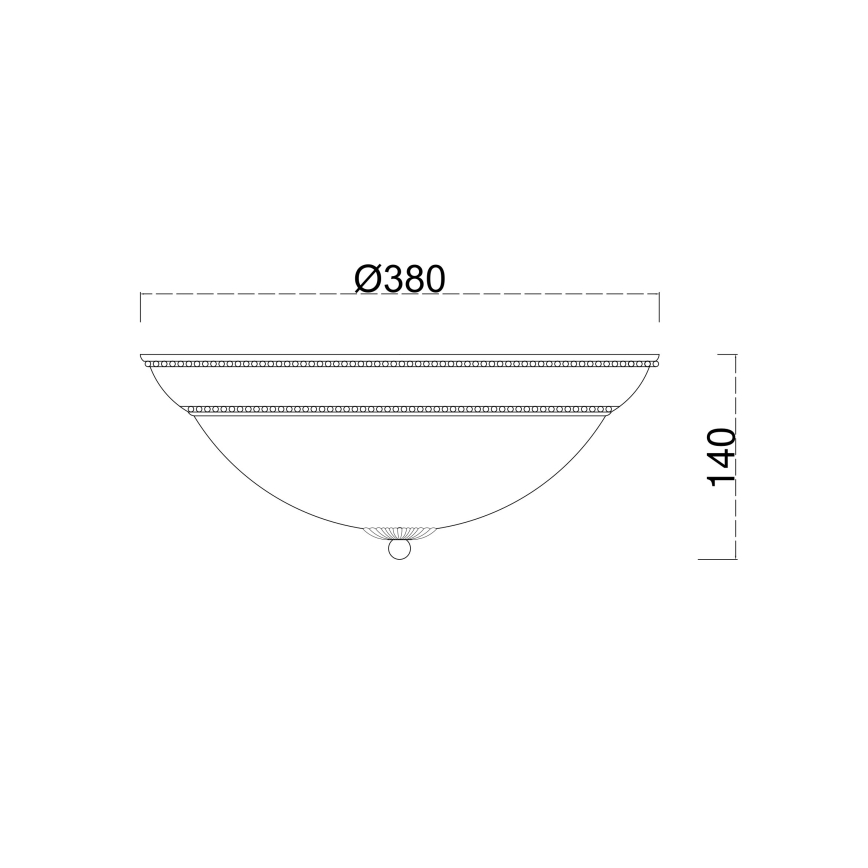 Brilagi - Plafonsko svetlo CLASSIC 3xE27/60W/230V krem/patina