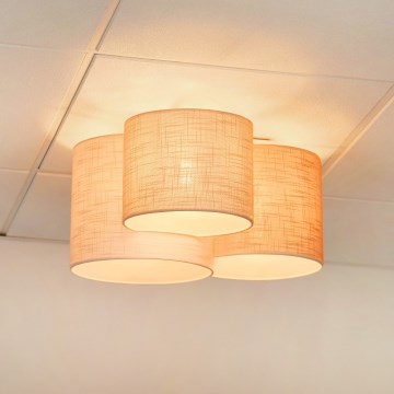 Brilagi - Plafonsko svetlo SNAKE 3xE27/15W/230V 50x57 cm siva/krem