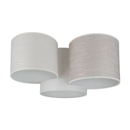 Brilagi - Plafonsko svetlo SNAKE 3xE27/15W/230V 50x57 cm siva/krem