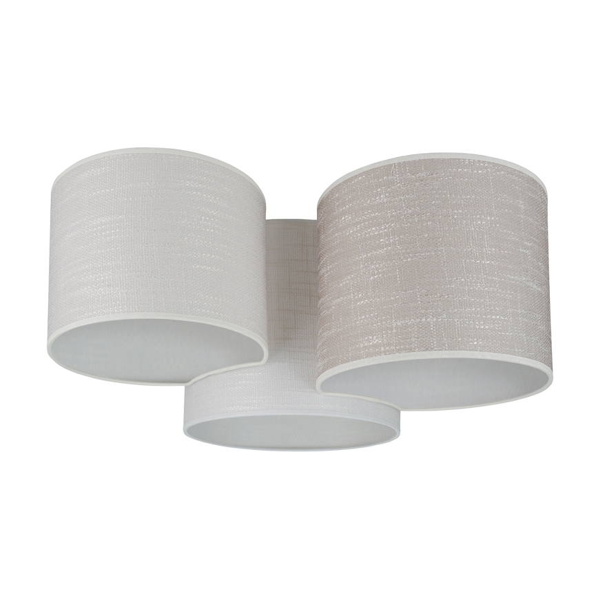 Brilagi - Plafonsko svetlo SNAKE 3xE27/15W/230V 50x57 cm siva/krem