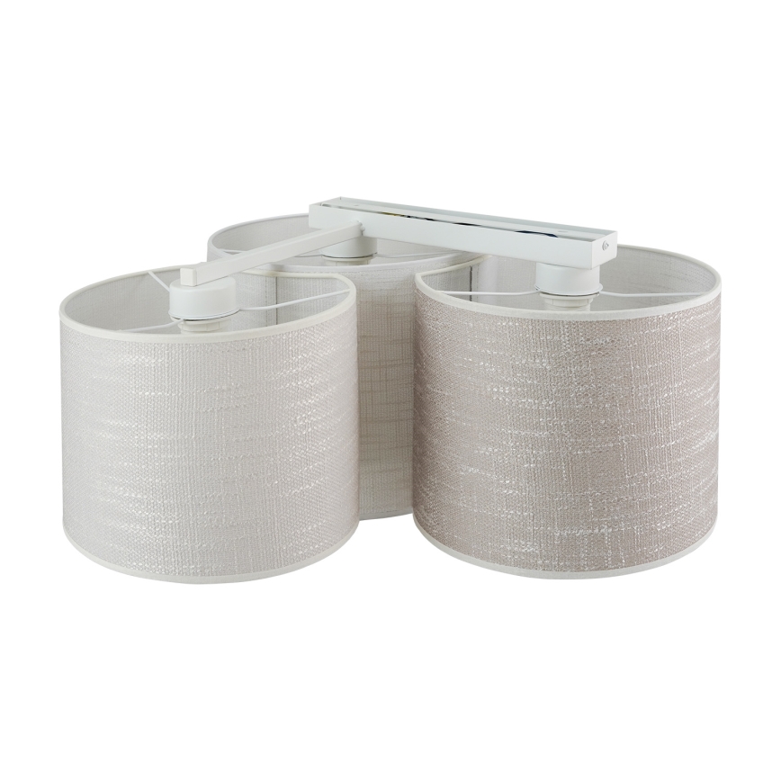 Brilagi - Plafonsko svetlo SNAKE 3xE27/15W/230V 50x57 cm siva/krem