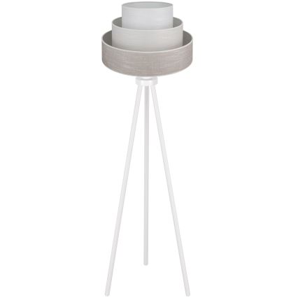 Brilagi - Podna lampa ALASKA LUNETA 1xE27/15W/230V sivo/kremasta